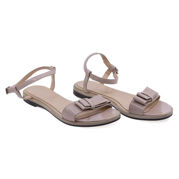 Sandale Dama, Caspian, CAS, Dana, Casual, Piele naturala lacuita, Nud