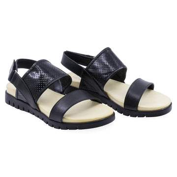 Sandale Dama, Caspian, CAS, V15, Casual, Piele naturala, Negru