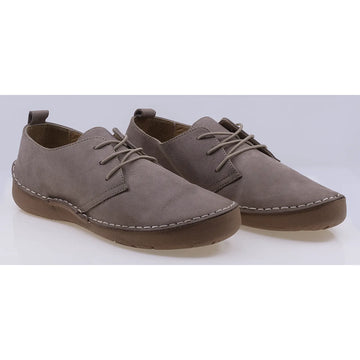 Pantofi dama casual piele naturala nabuc Caspian 44184 bej