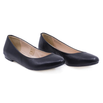 Balerini dama casual Caspian piele naturala MARINA negru