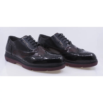 Pantofi barbati casual perforati piele naturala florantic 68 bordo