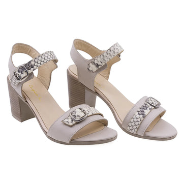 Sandale Dama, Caspian, CAS, Vica, Casual, Piele naturala, Bej croco