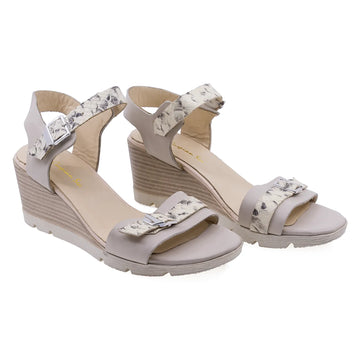 Sandale Dama, Caspian, CAS, Vanda, Casual, Piele naturala, Bej croco