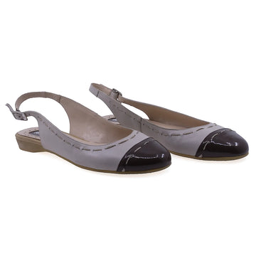 Balerini dama casual piele naturala Caspian Ana grej