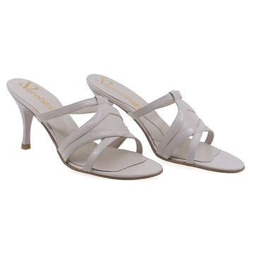 Papuci dama eleganti Veronesse piele naturala 732 crem