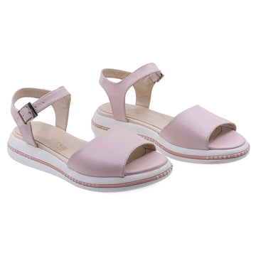 Sandale Dama, Caspian, CAS, Panda, Casual, Piele naturala, Nud