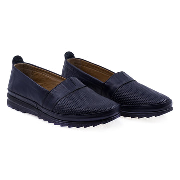 Pantofi dama casual piele naturala 72302 bleumarin