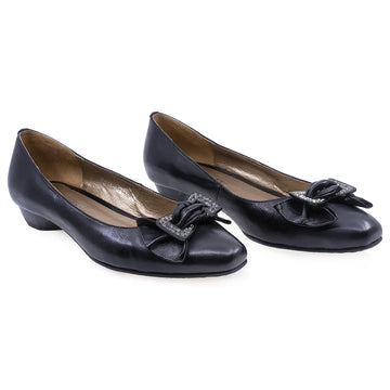 Pantofi Dama, 76514, Casual, Piele naturala, Negru