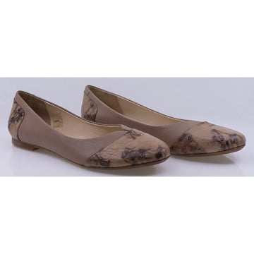 Balerini dama casual piele naturala Caspian Sara ciocolatiu