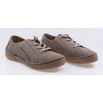 Pantofi dama casual piele naturala nabuc Caspian 44188 bej
