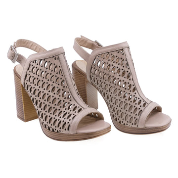Sandale dama, Caspian, Cas-Vanesa-Lzr, Casual, Piele naturala, Bej