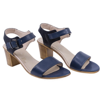 Sandale Dama, Caspian, CAS, Carla, Casual, Piele naturala, Bleumarin