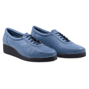 Pantofi dama casual piele naturala Caspian 104 albastru deschis