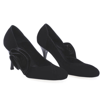 Pantofi dama eleganti piele naturala intoarsa Veronesse 301 negru