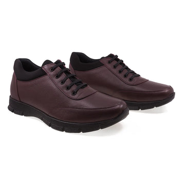 Pantofi Barbati, Caspian, Cas 602, Casual, Piele Naturala, Bordo