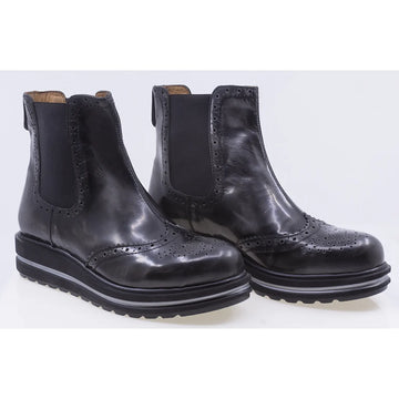 Ghete dama casual piele naturala florantic Caspian Tess gri