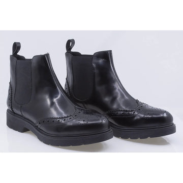 Ghete dama casual piele naturala florantic Caspian Tess/T negru