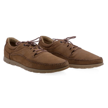 Pantofi barbati casual piele naturala nabuc Caspian 3125 taba