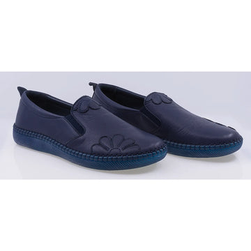 Pantofi dama casual piele naturala Caspian 4035 bleumarin