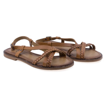 Sandale dama, Caspian, Cas-307, Casual, pPele naturala, Taba