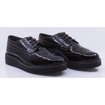 Pantofi dama casual piele naturala florantic Caspian Lora negru