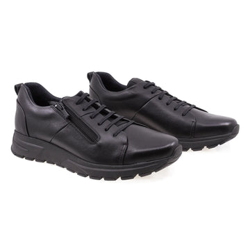 Pantofi Barbati, Caspian, Cas 806, Casual, Piele Naturala, Negru