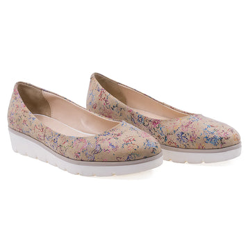 Balerini dama casual Caspian piele naturala CORIDA multi