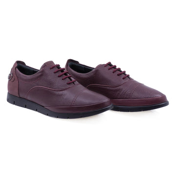 Pantofi dama casual piele naturala Caspian 259/48 bordo