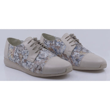 Pantofi dama casual piele naturala florantic Caspian Nadia bej