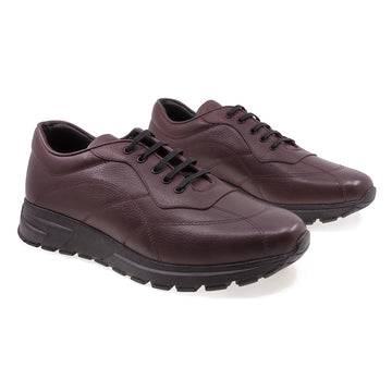 Pantofi Barbati, Caspian, Cas 803, Casual, Piele Naturala, Bordo