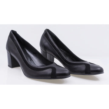 Pantofi dama eleganti piele naturala Caspian 508 negru