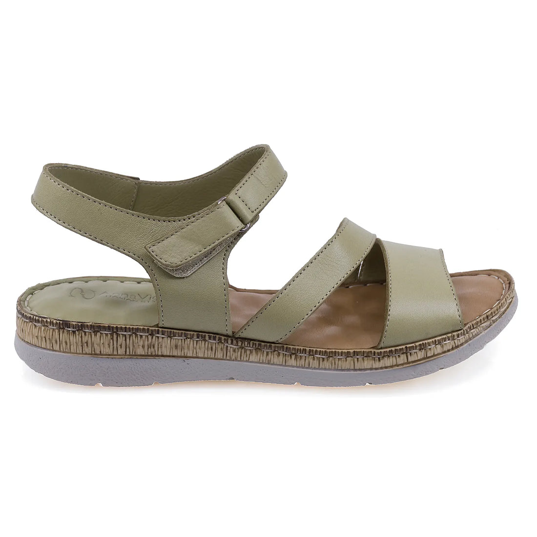 Sandale Dama, Anna Viotti, Ann-D22, Casual, Piele Naturala, Verde