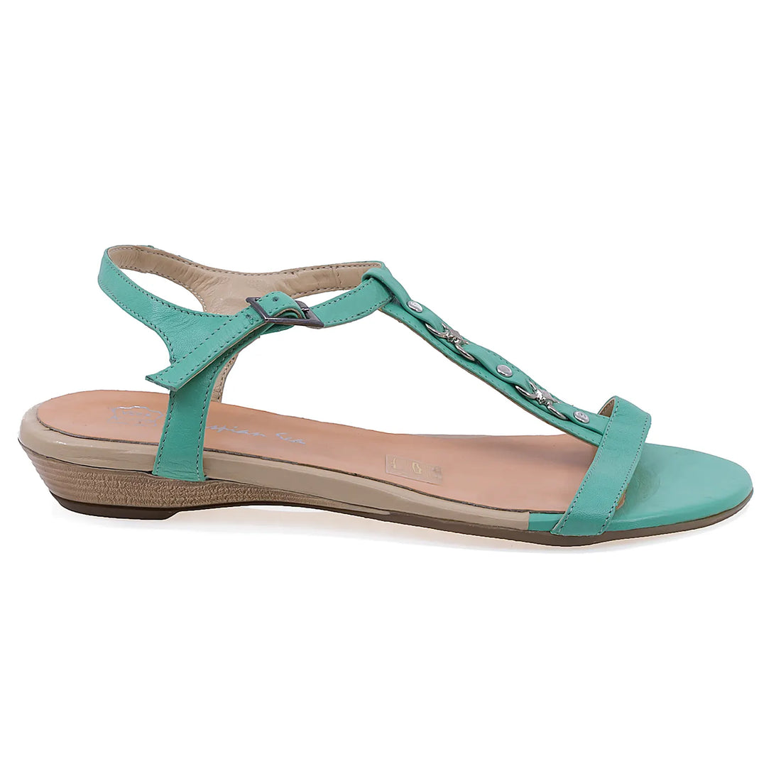 Sandale Dama, Caspian, Cas, Delia, Casual, Piele Naturala, Verde