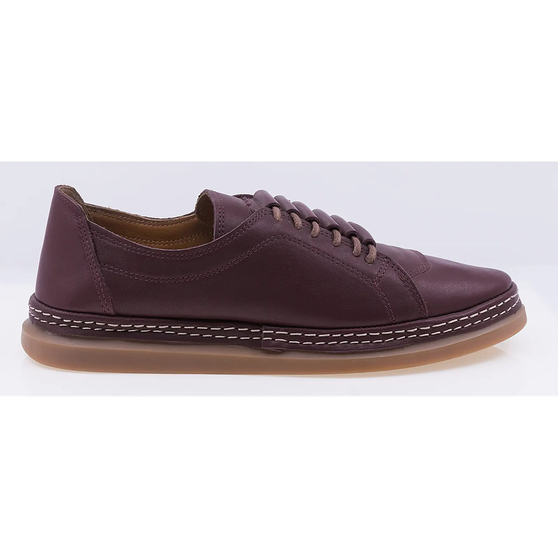 Pantofi dama casual piele naturala Caspian CA04 bordo