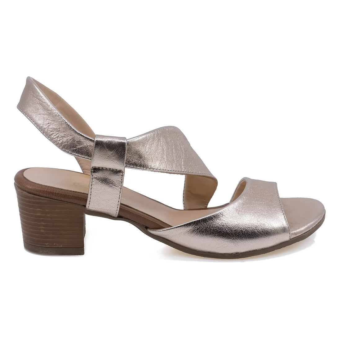 Sandale Dama, Caspian, CAS, Vera, Casual, Piele naturala, Auriu