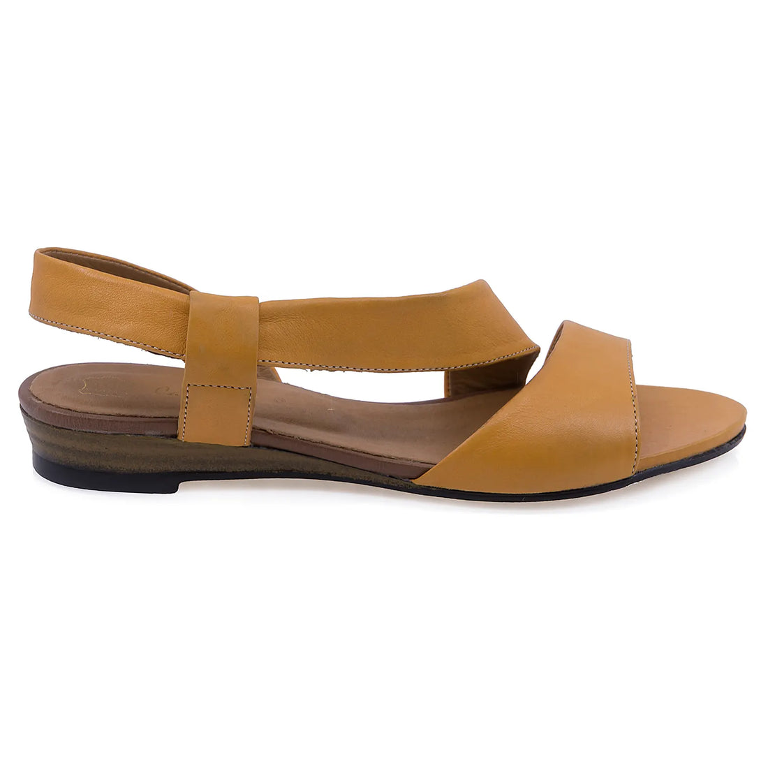 Sandale Dama, Caspian, Cas, 629, Casual, Piele Naturala, Galben