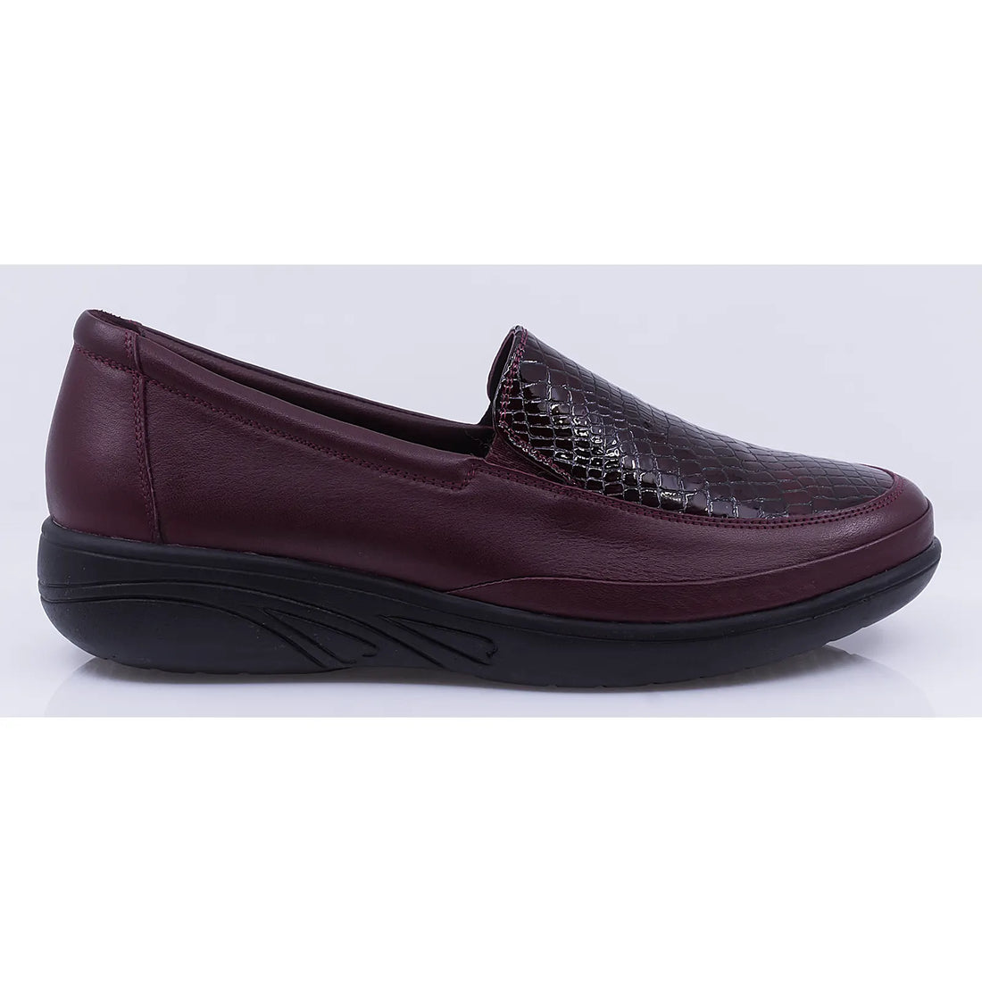 Pantofi dama casual piele naturala Caspian 3601 bordo