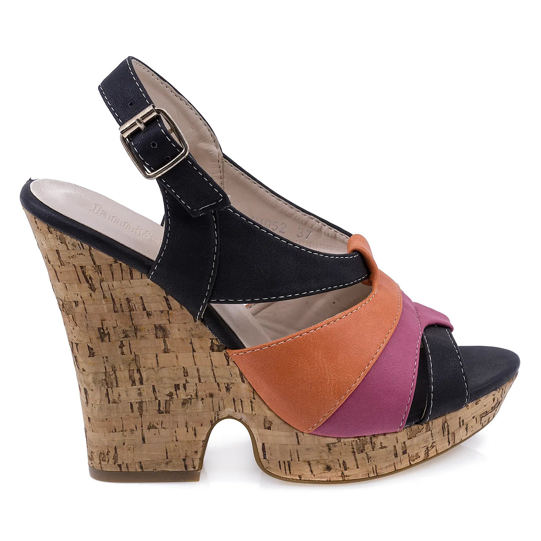 Sandale Dama, Caspian, CAS, 80, Casual, Piele naturala, Blm/port/roz