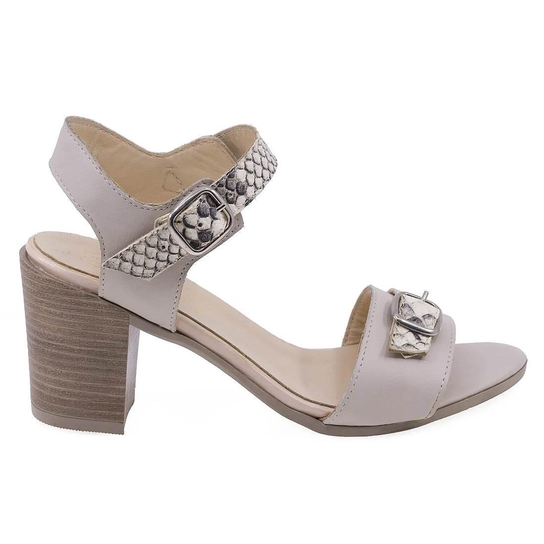 Sandale Dama, Caspian, CAS, Vica, Casual, Piele naturala, Bej croco