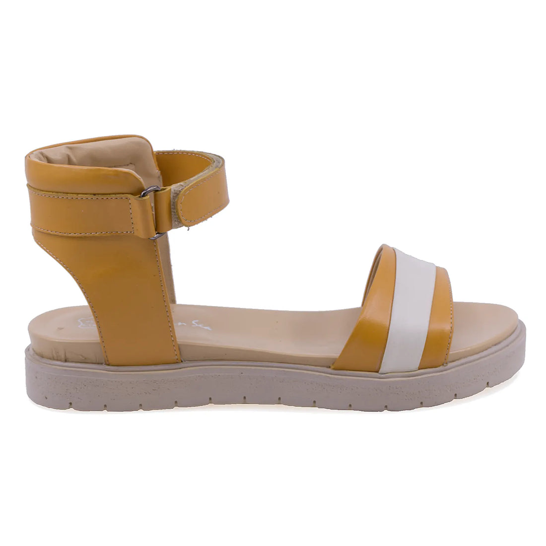 Sandale Dama, Caspian, Cas, Adina, Casual, Piele Naturala, Galben