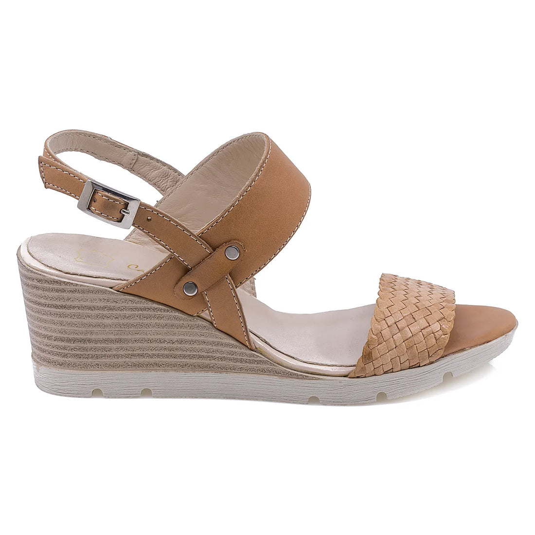 Sandale Dama, Caspian, CAS, 13, Casual, Piele naturala, Taba