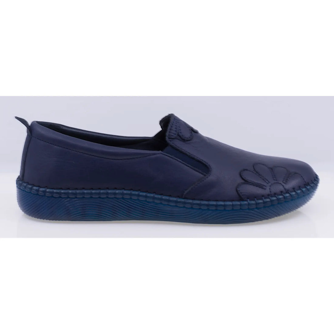 Pantofi dama casual piele naturala Caspian 4035 bleumarin