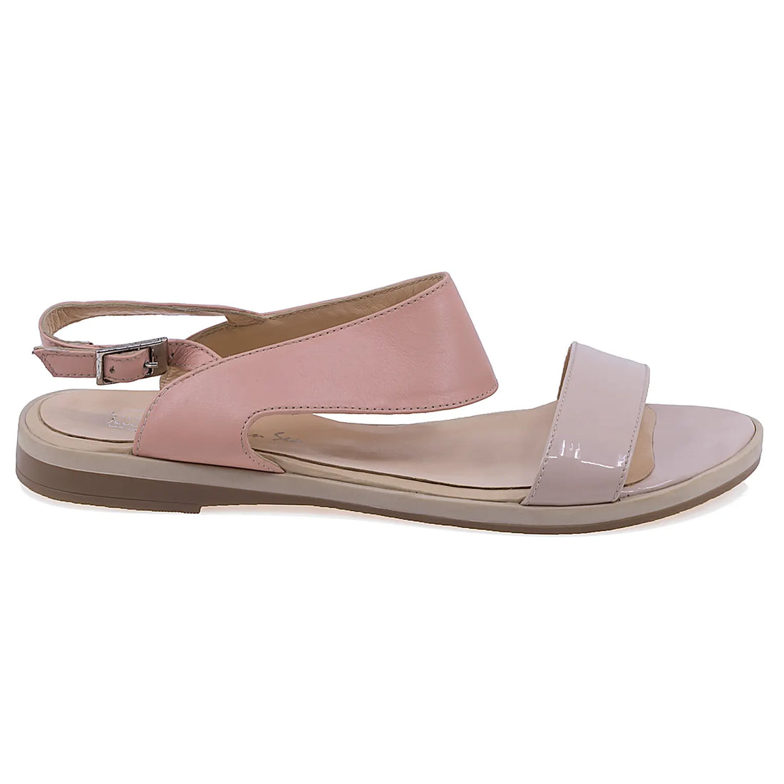 Sandale Dama, Caspian, Cas, Laura, Casual, Piele Naturala lacuita, Nud