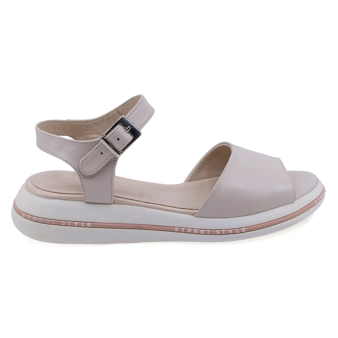 Sandale Dama, Caspian, CAS, Panda, Casual, Piele naturala, Bej