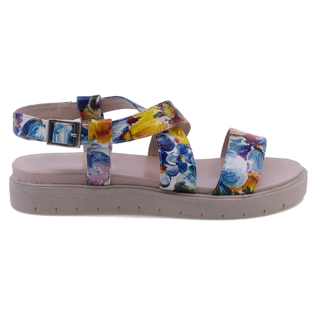 Sandale Dama, Caspian, CAS, Taisa, Casual, Piele naturala, Flori