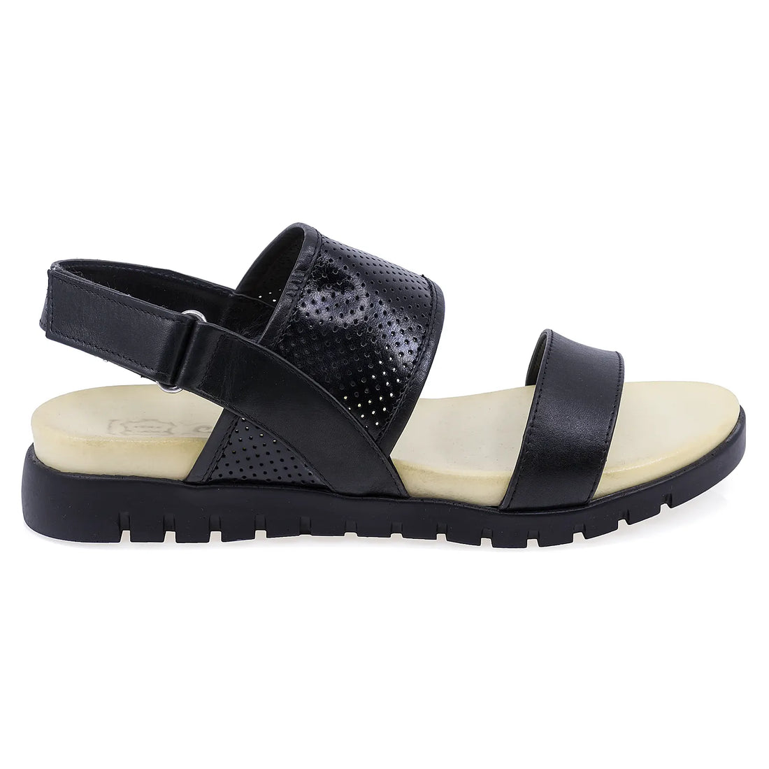 Sandale Dama, Caspian, CAS, V15, Casual, Piele naturala, Negru