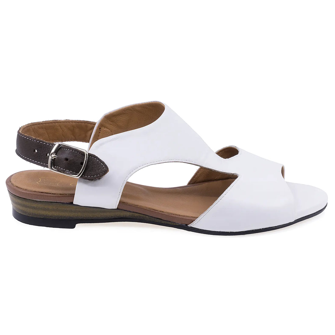 Sandale Dama, Caspian, Cas, 9064, Casual, Piele Naturala, Alb