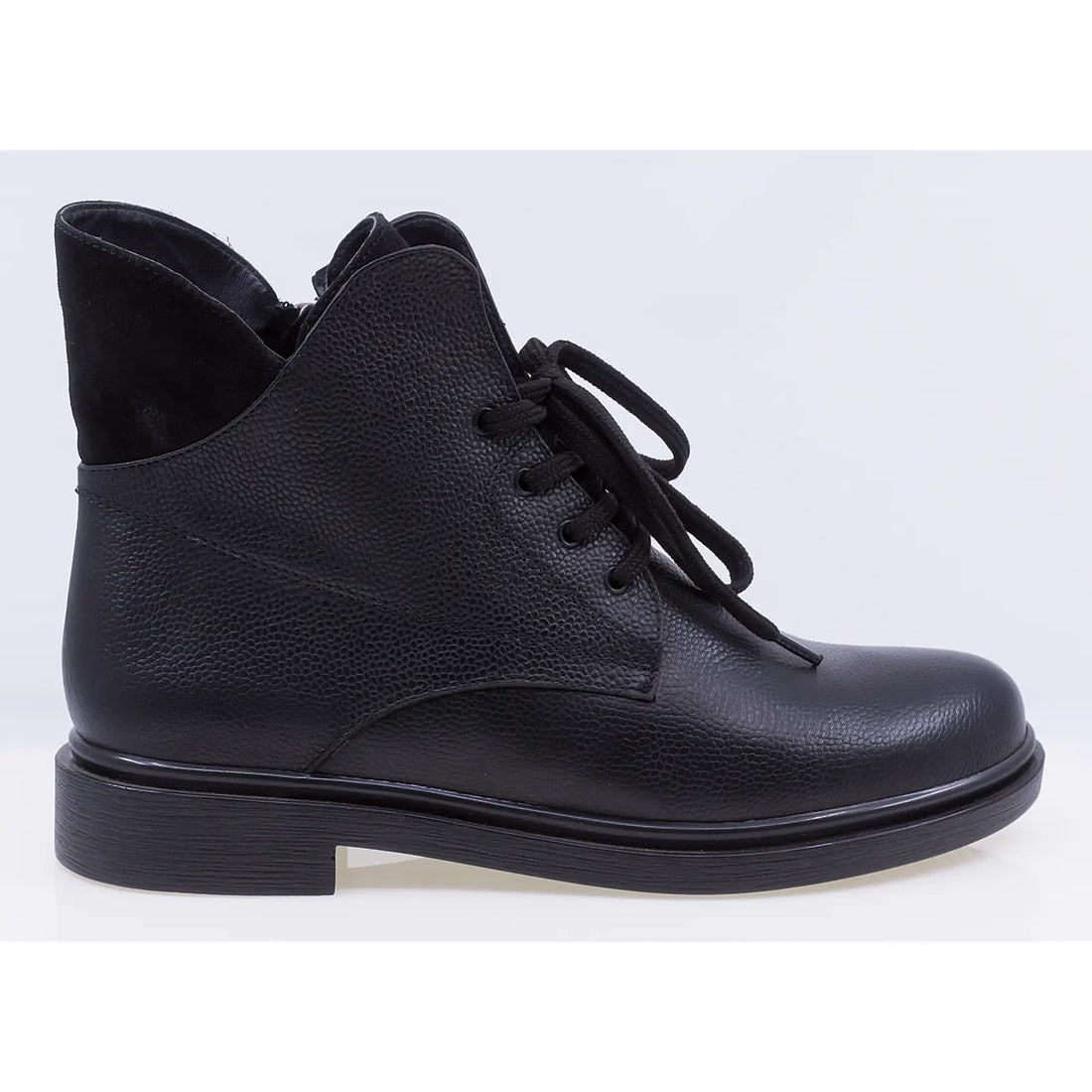 Ghete dama casual piele naturala Caspian Clara negru