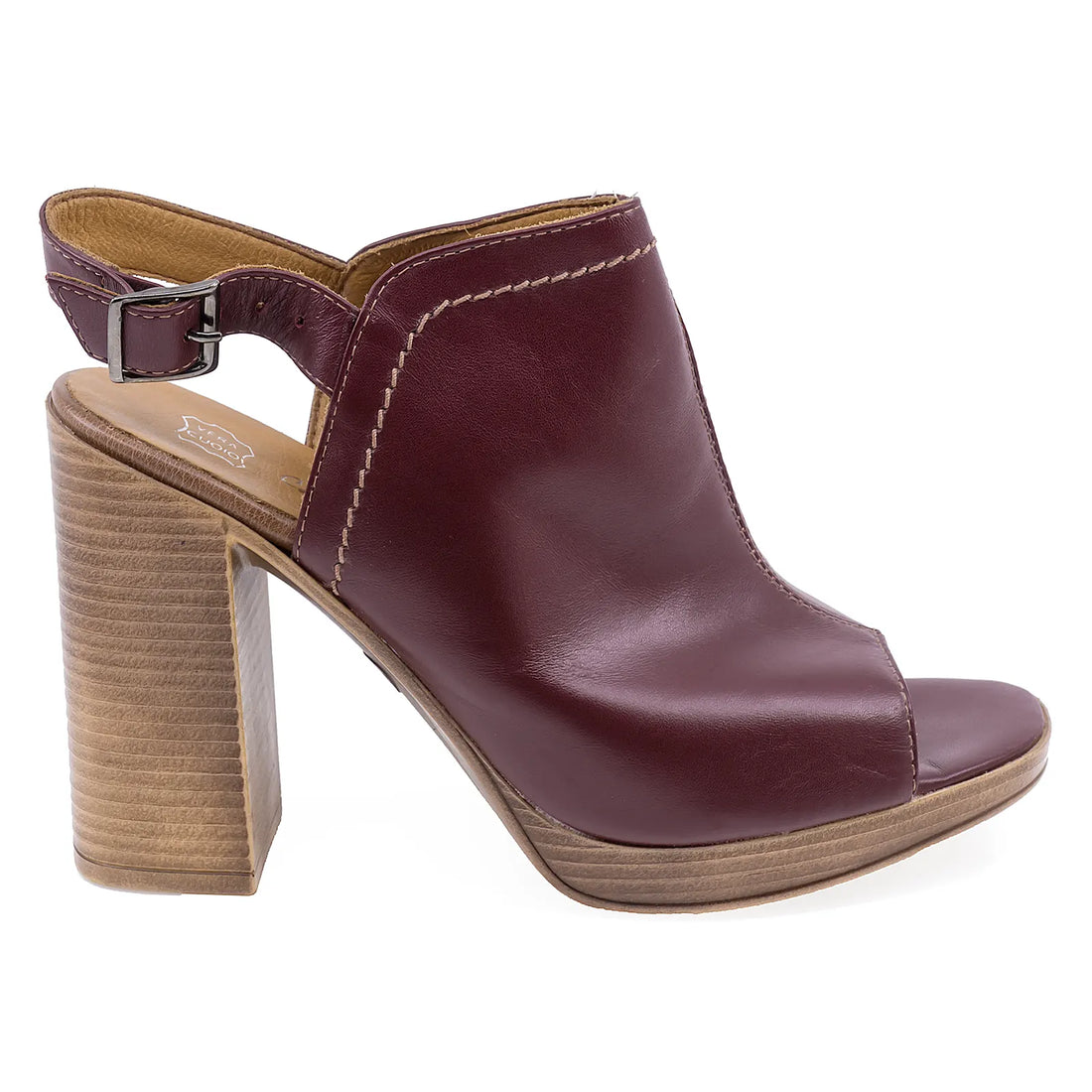 Sandale Dama, Caspian, CAS, Vanesa/1, Casual, Piele naturala, Bordo