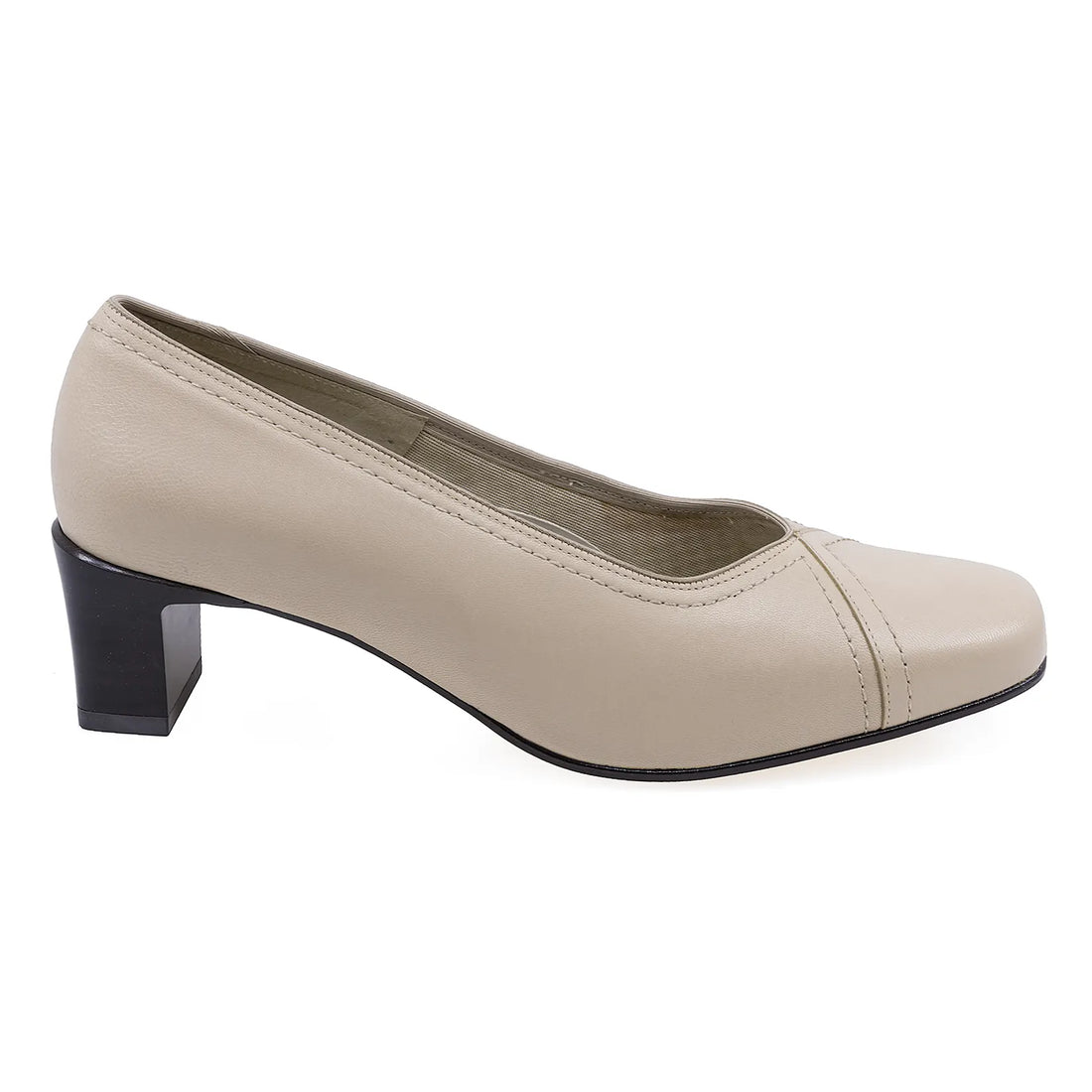 Pantofi Dama, 4039, Eleganti, Piele naturala, Bej